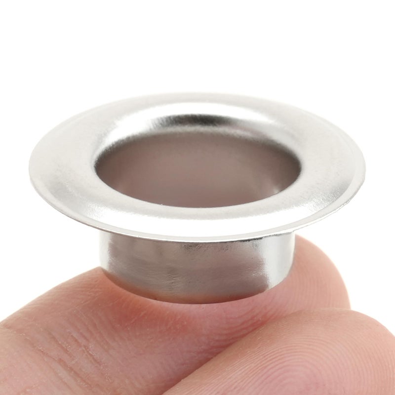 CRAFTMEMORE 1 inch Hole 10 Sets Grommets Eyelets with Washers for Leather, Tarp, Canvas (Silver) - Image 3